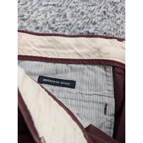 J Crew Pants Mens 30x30 Red Broken In Chino Preppy Straight Classiccore Casual - Picture 4 of 10
